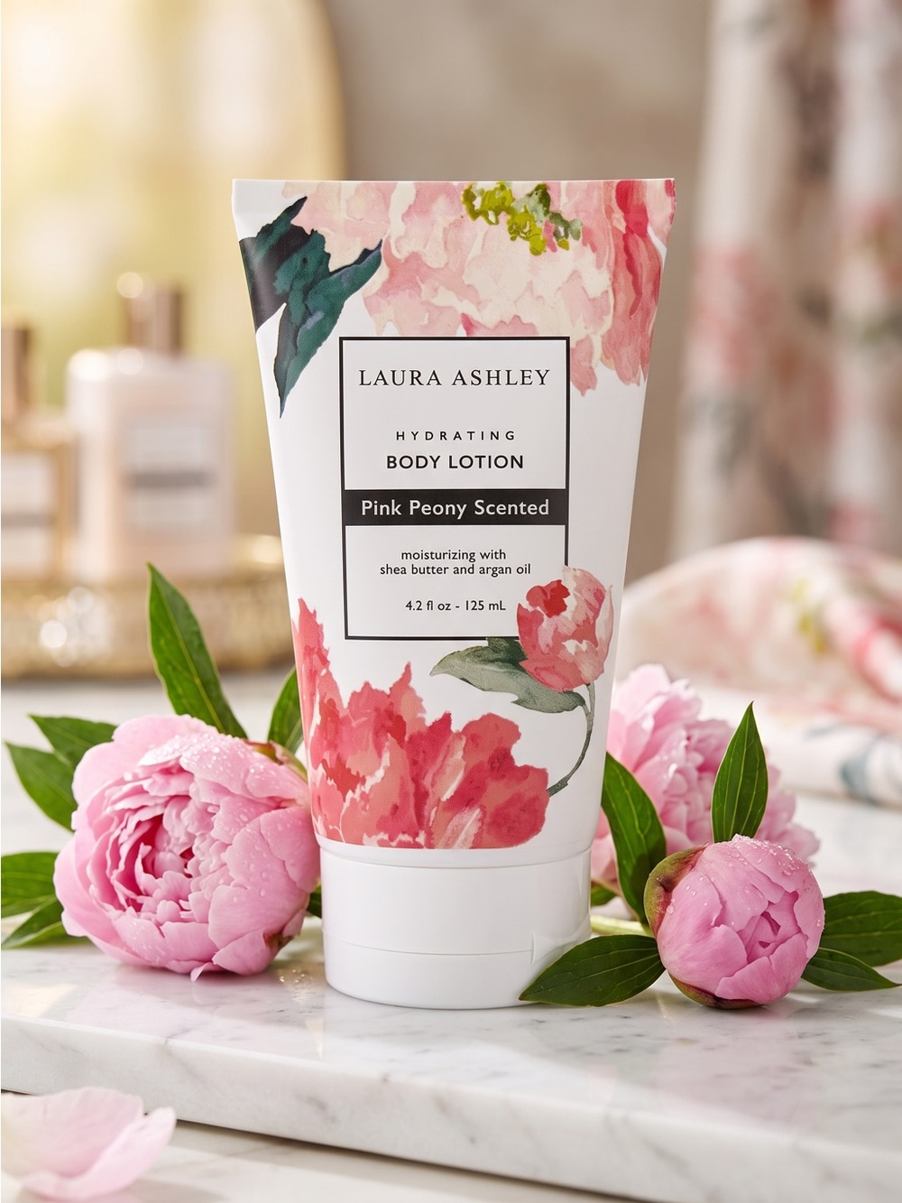 Laura Ashley Pink Peony Hydrating Body Lotion 4.2 oz New